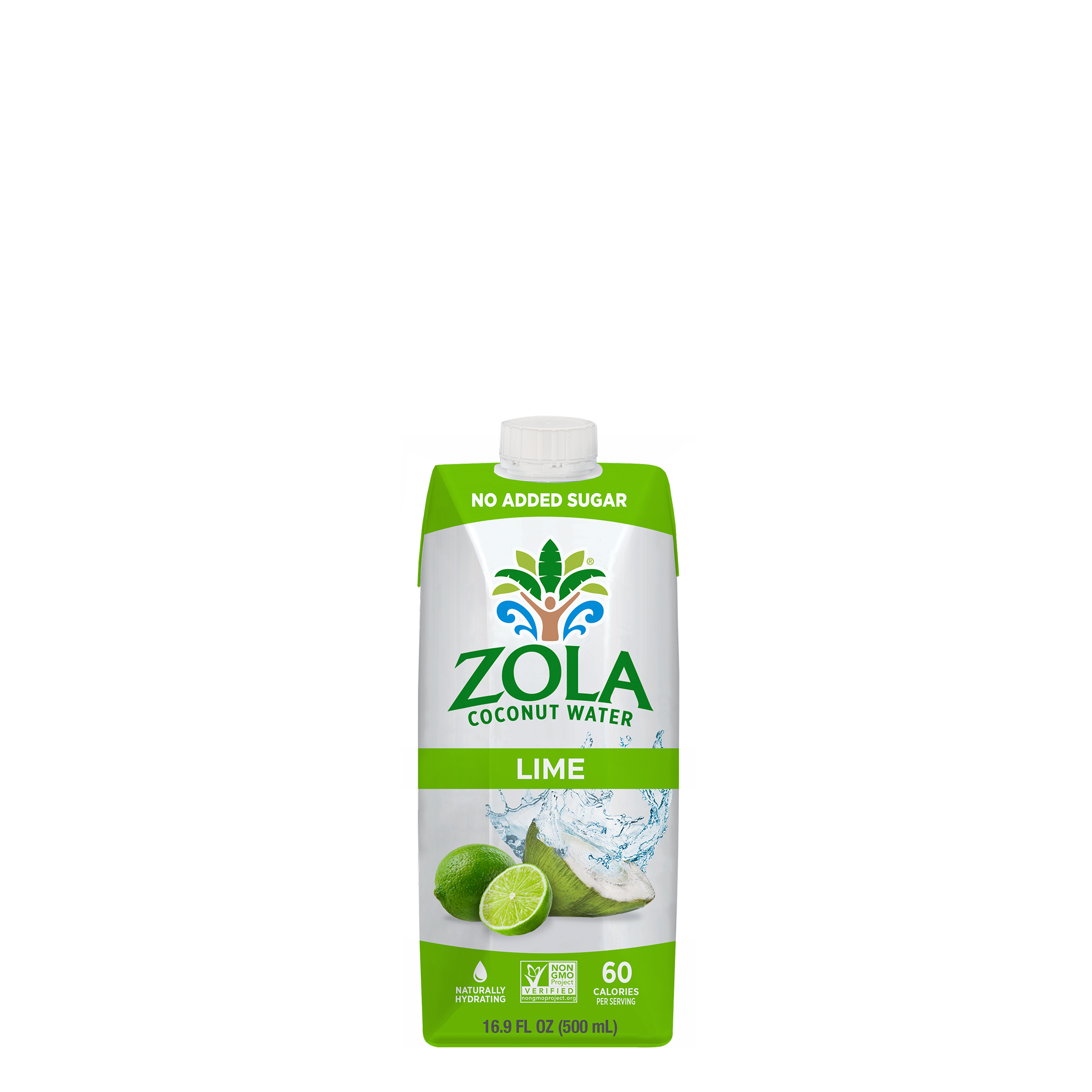 Lime Coconut Water - 16.9 oz Tetra Pack – Zola Coconut Water