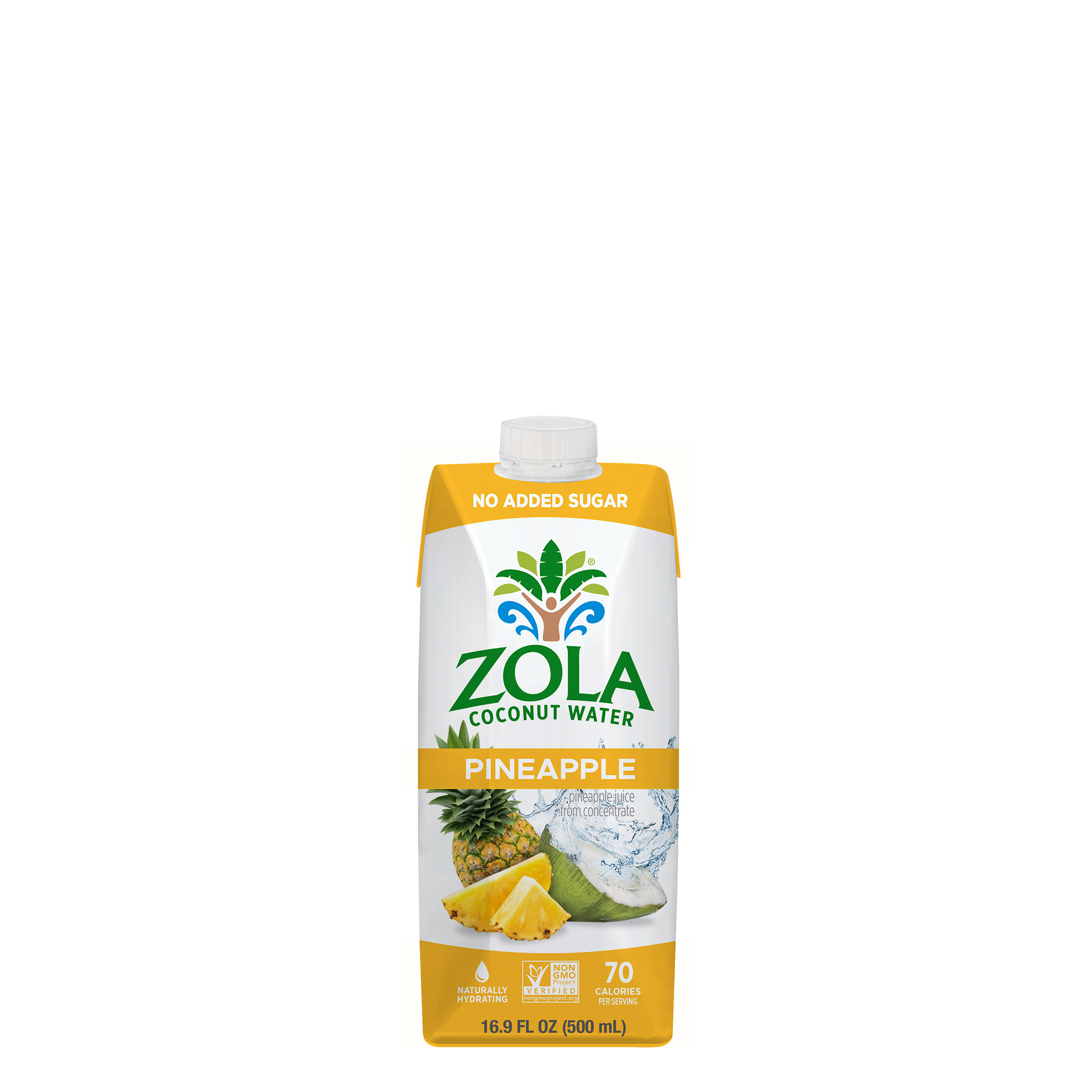 Pineapple Coconut Water - 16.9 oz Tetra Pack – Zola Coconut Water