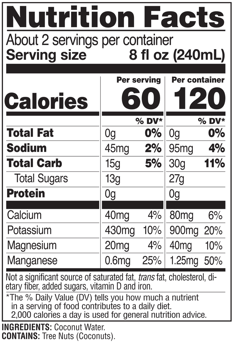  Nutrition Label