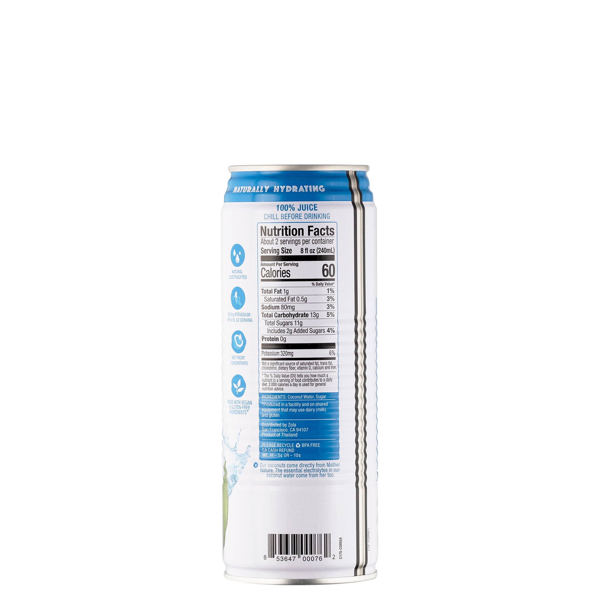 Original Coconut Water Zola Coconut Water